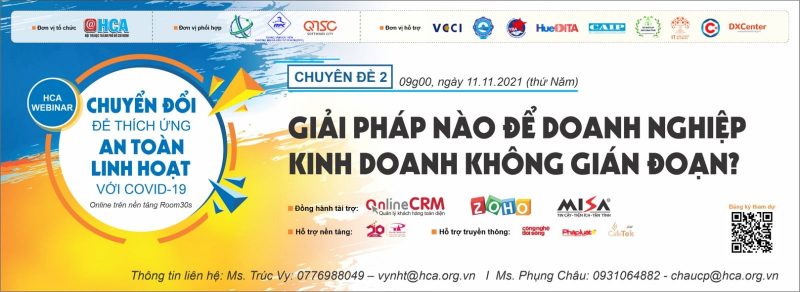 HCA Webinar Giải pháp nào để Doanh nghiệp Kinh doanh không gián đoạn - Vườn Ươm Khởi Nghiệp Việt - Covankhoinghiep.vn
