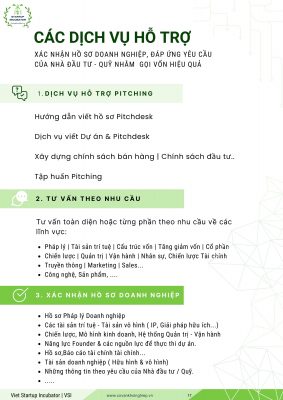 Sản phẩm - Dịch vụ của Vườn Ươm Khởi Nghiệp Việt - Covankhoinghiep