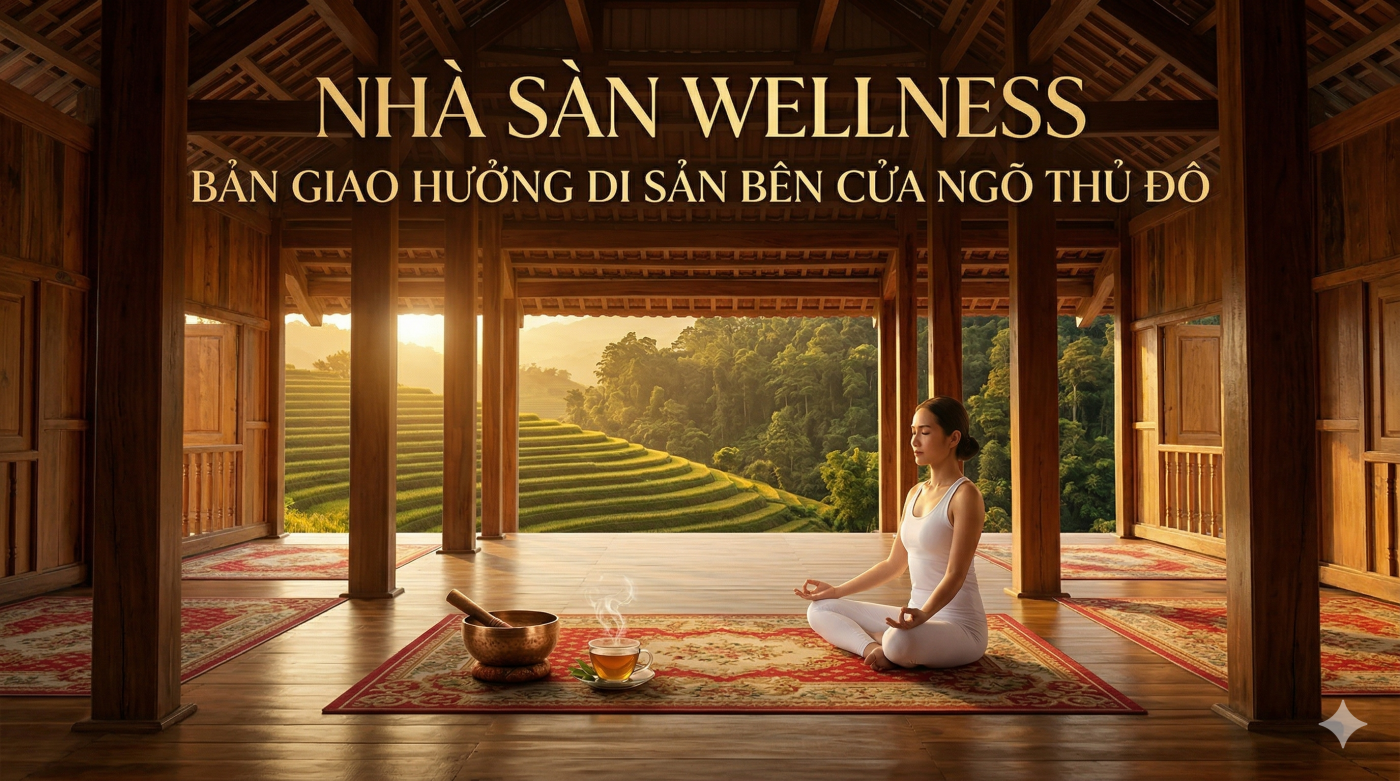 Nhà sàn Wellness Chương Mỹ - Bản giao hưởng di sản bên cửa ngõ Thủ đô