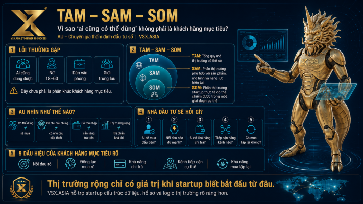 TAM – SAM – SOM Vì sao “ai cũng có thể dùng” không phải là khách hàng mục tiêu